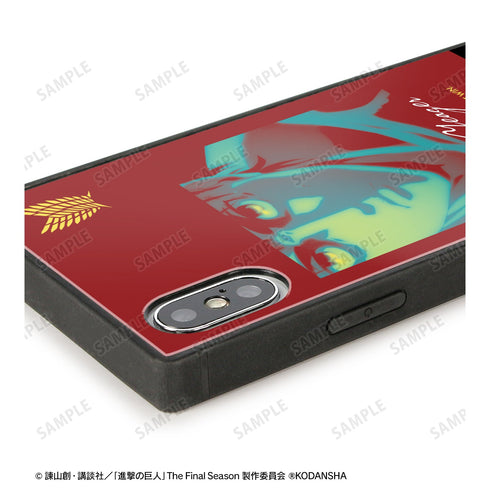 『進撃の巨人』エレン paleful スクエア強化ガラスiPhoneケース【202405再販】